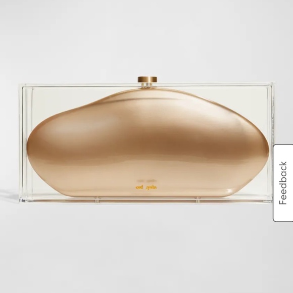 Cult Gaia Annika Clear Acrylic Clutch Bag - Picture 1 of 5